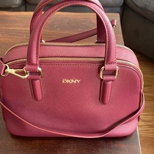 Burgundy DKNY crossbody bag